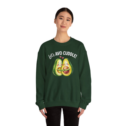 Let's Avo Cuddle Sweatshirt | Cute Avocado Crewneck for Couples | Cozy Matching Gift | Anniversary Gift | Cute Date Night Sweater