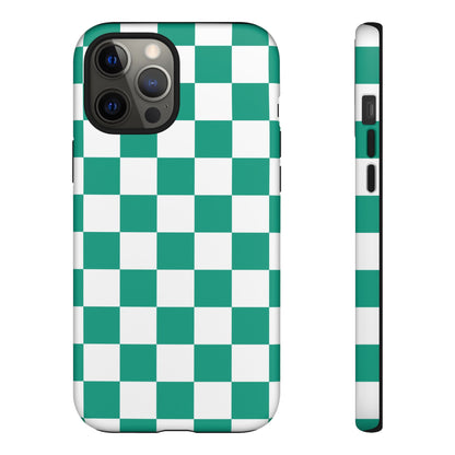 Checkered iPhone Case, Stylish Phone Cover,  Mobile Case For iPhone 17 Pro, 17, 16, 15, 14, 13, 12, 11, X, XR,XS MAX, Chic Gift for Her