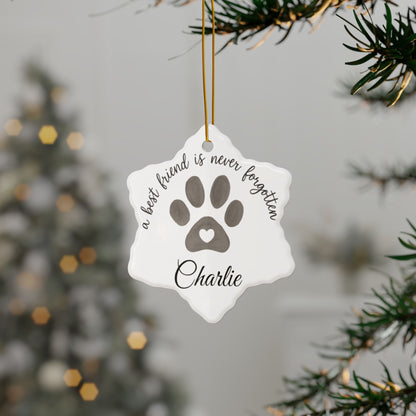 Personalized Pet Memorial Ornaments for Dog Lovers, Holiday Décor, Custom Gifts, Dog Lover Gifts, Pet Loss Remembrance