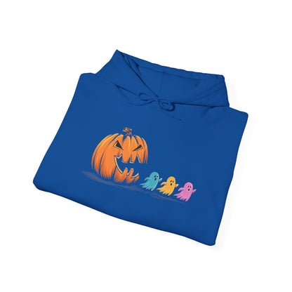 Halloween Pumpkin Cozy Hoodie, Unisex Sweatshirt, Fall Fashion, Spooky Season Apparel, Cute Halloween Gift, Casual Warmth