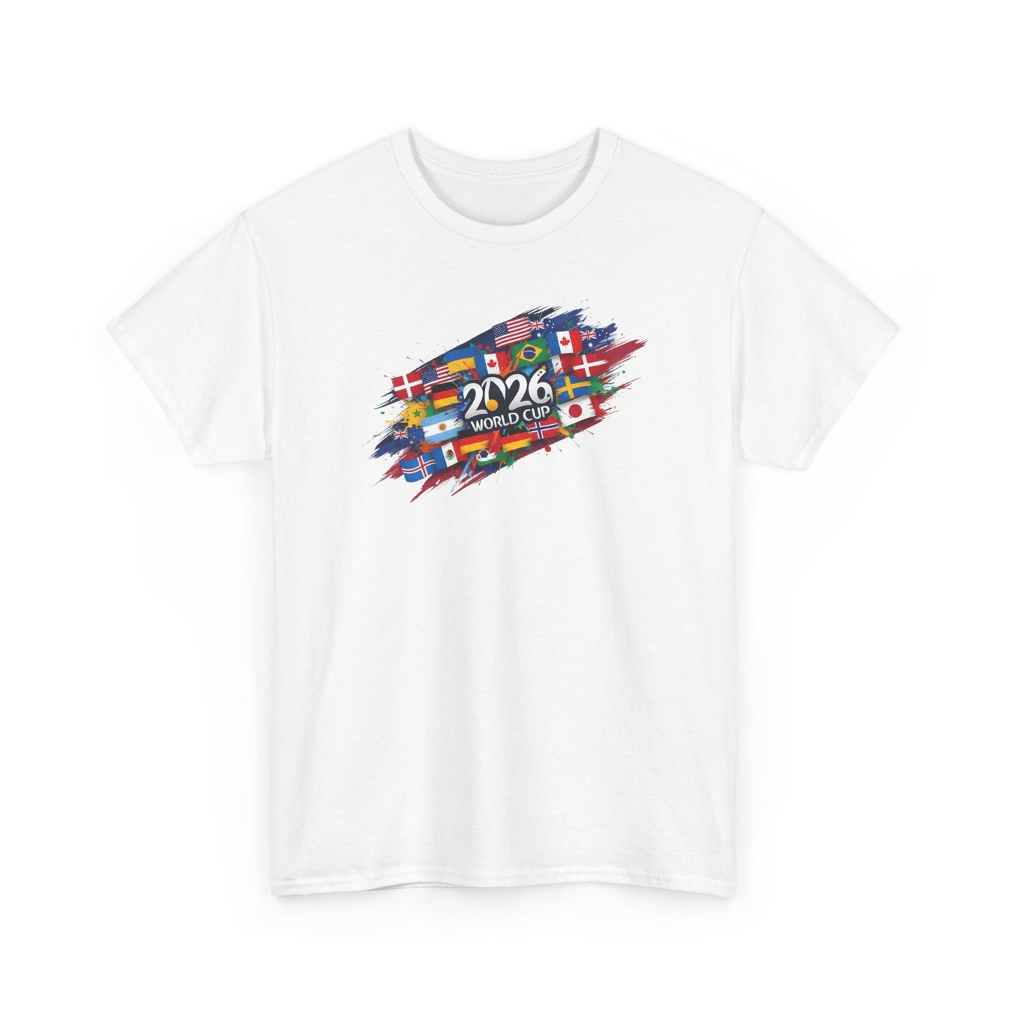 World Flags 2026 Soccer T-Shirt | International Football Graphic Tee | Global Fan Shirt | Colorful Sports Art Top