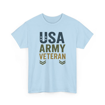 USA Army Veteran Cotton Tee, Veteran Gift, Patriotic Apparel, Memorial Day T-Shirt, Military Pride Top, Navy Veteran T-Shirt