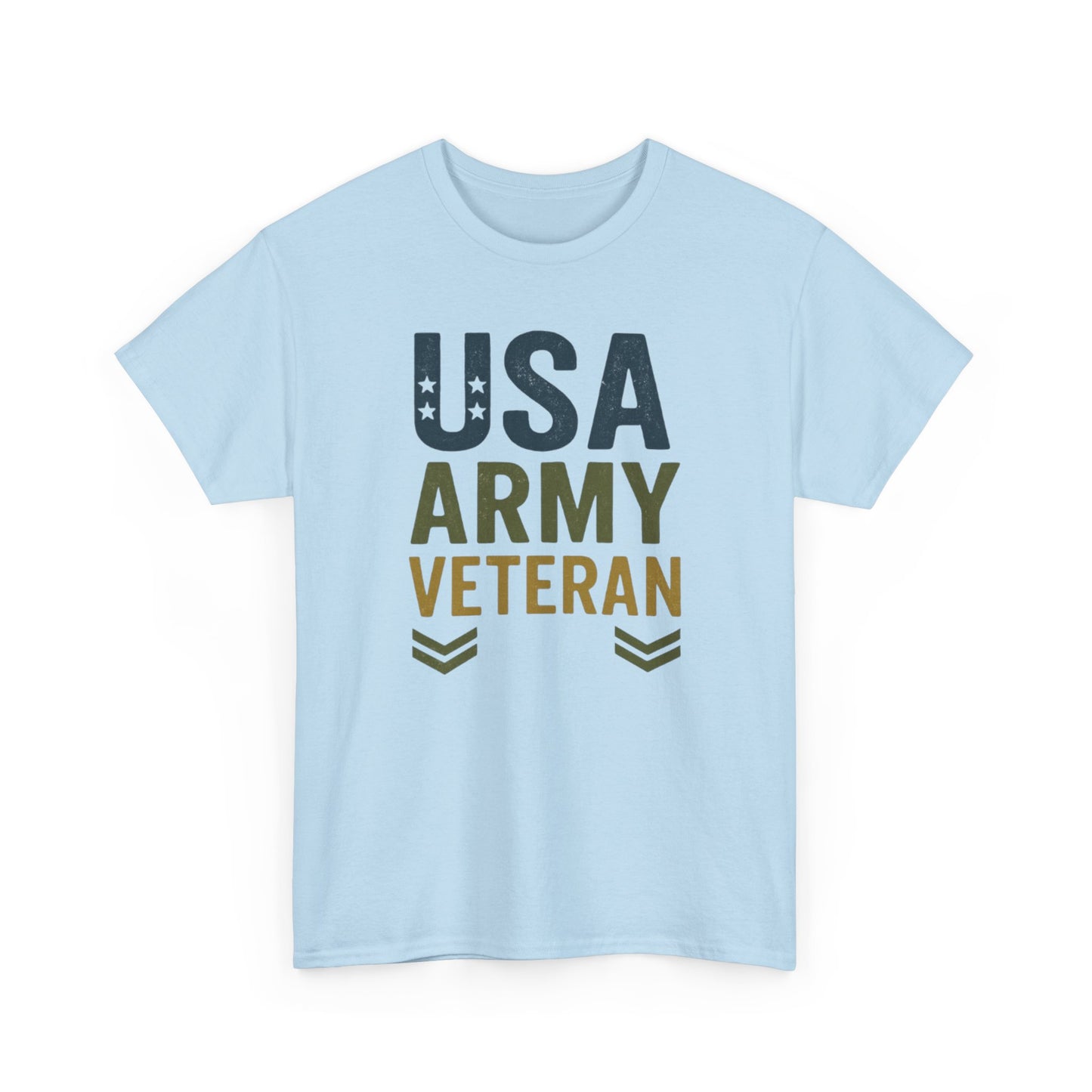 USA Army Veteran Cotton Tee, Veteran Gift, Patriotic Apparel, Memorial Day T-Shirt, Military Pride Top, Navy Veteran T-Shirt