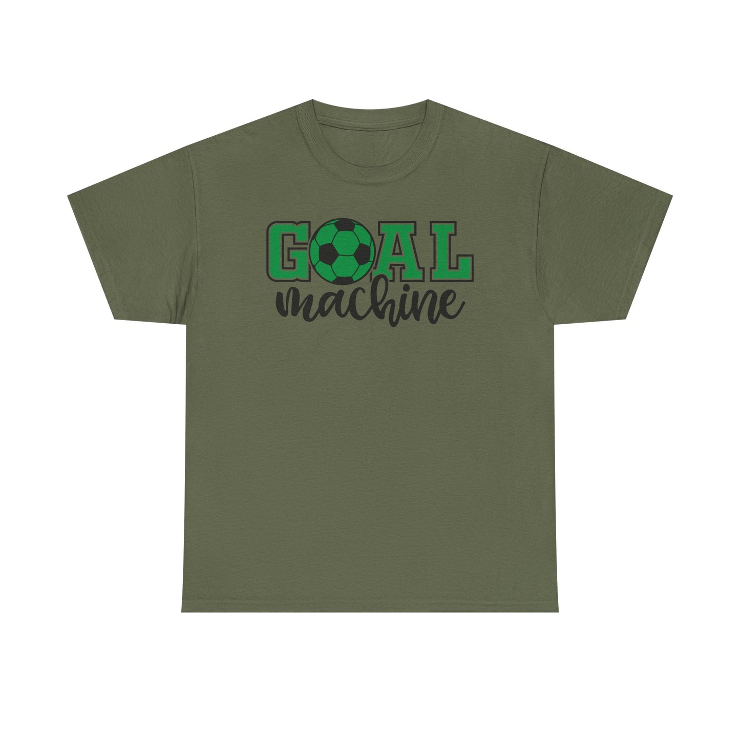 Goal Machine Soccer T-Shirt, Green Football Graphic Tee, Youth & Adult Soccer Shirt, Fun Sports Team Shirt, FIFA World CUP 2026