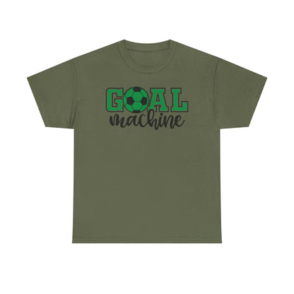 Goal Machine Soccer T-Shirt, Green Football Graphic Tee, Youth & Adult Soccer Shirt, Fun Sports Team Shirt, FIFA World CUP 2026
