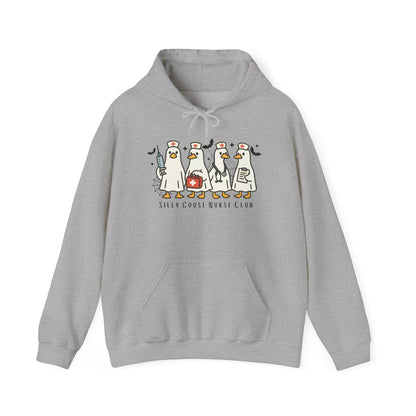 Silly Goose Nurse Hoodie - Unisex Heavy Blend Sweatshirt, Funny Gift for Friends, Cozy Casual Wear, Perfect for Birthdays, Celebrations