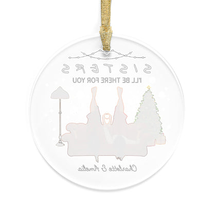 Personalized Sisters Ornament, Besties Christmas Gift, Best Friend Christmas Ornament, Custom Best Friend Gift, Bestie Ornament, Sister Gift