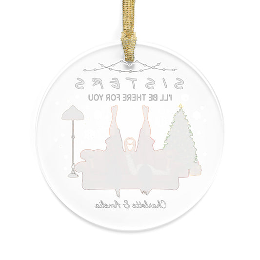 Personalized Sisters Ornament, Besties Christmas Gift, Best Friend Christmas Ornament, Custom Best Friend Gift, Bestie Ornament, Sister Gift