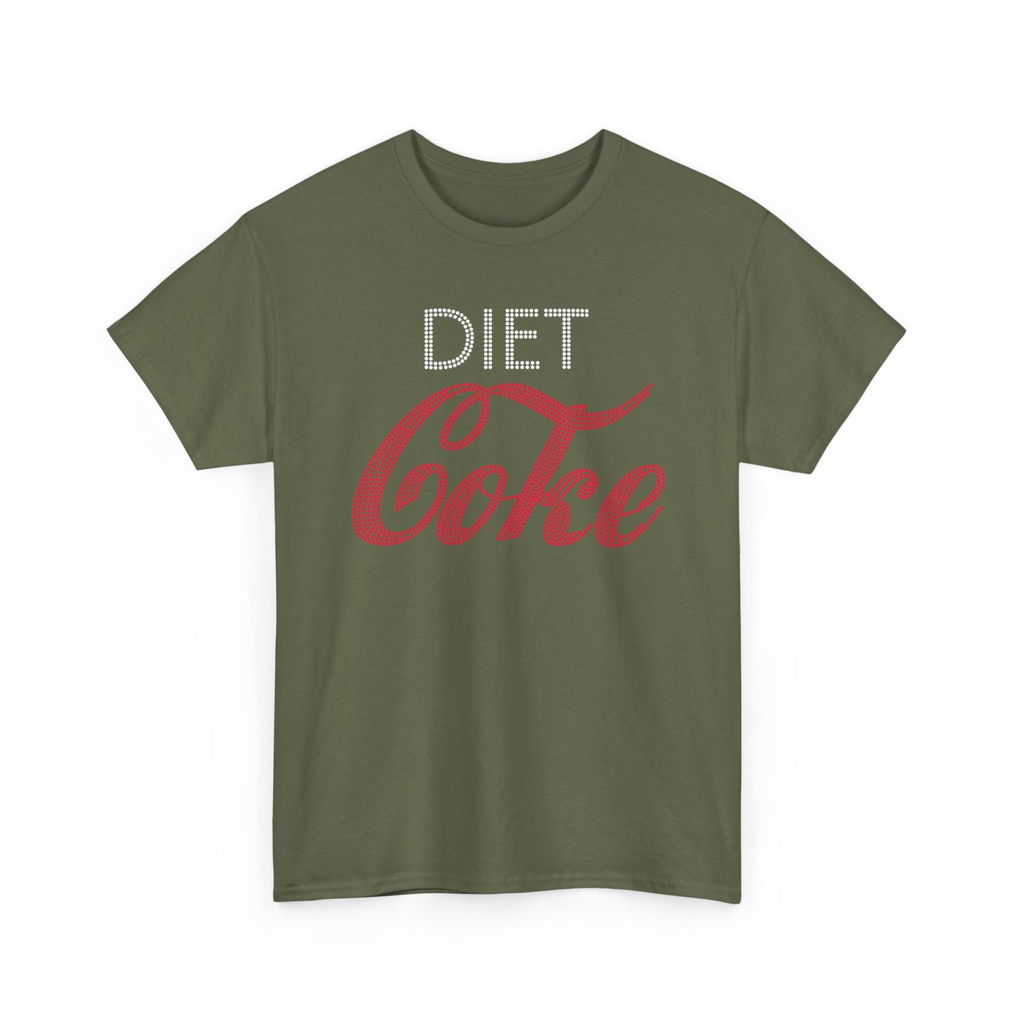 Diet Coke T-Shirt, Funny Soda Lover Graphic Tee, Rhinestone Style Diet Coke Shirt, Casual Unisex Tee Gift for Her