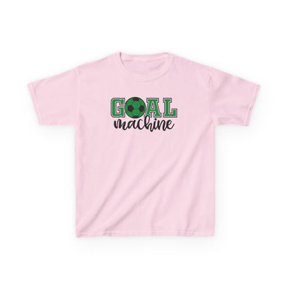 Goal Machine Kids T-Shirt, Green Soccer Ball Graphic Tee, Youth Soccer Shirt, Fun Sports Tee for Boys and Girls, FIFA World CUP 2026 Shirt