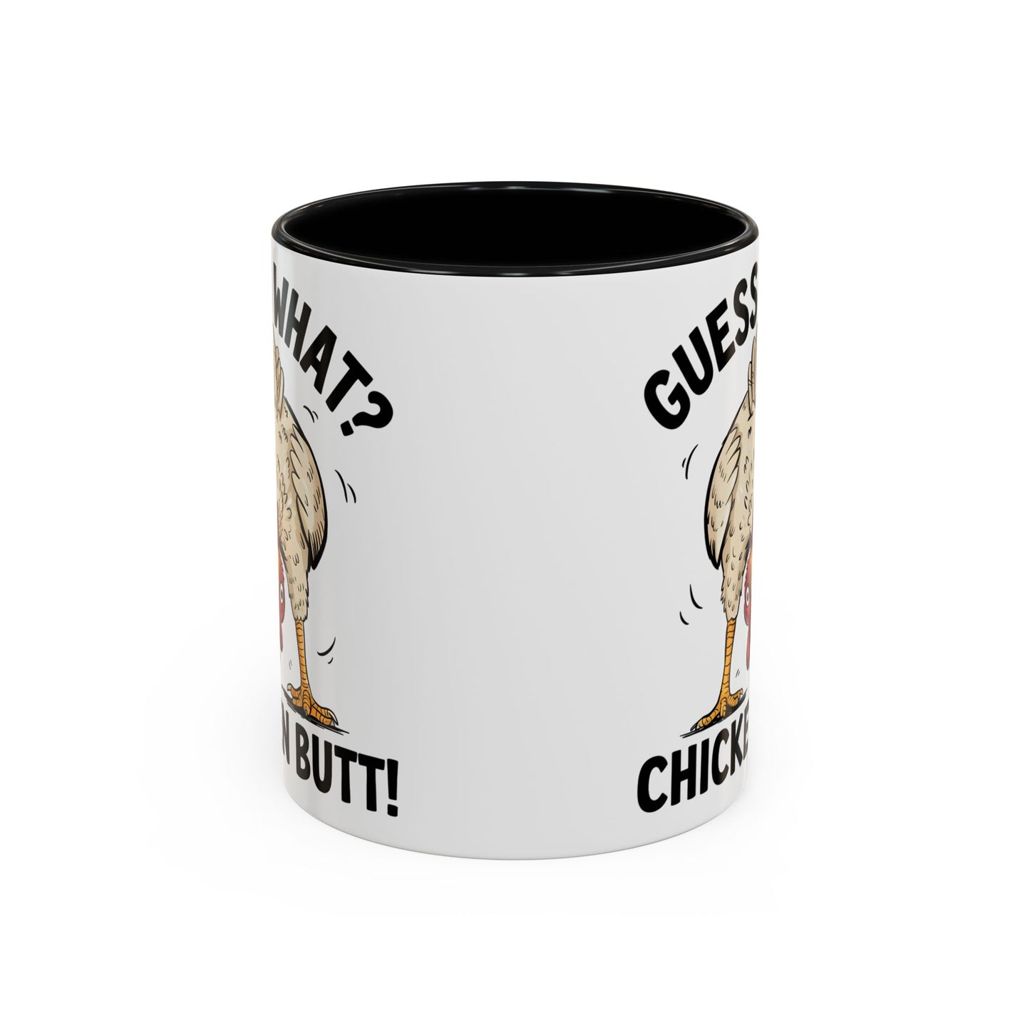 Funny Chicken Mug, Guess What? Chicken Butt! Coffee Mug, Farm Humor Mug, Rooster Joke Cup, Gift for Chicken Lovers, Gag Gift Mug