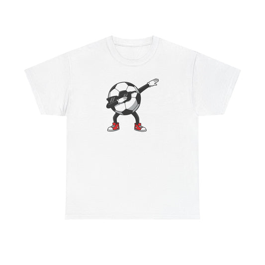Dabbing Soccer Ball Kids T-Shirt, Funny Football Graphic Tee for Boys Girls, Playful Soccer Player Shirt, Football lover fan gift