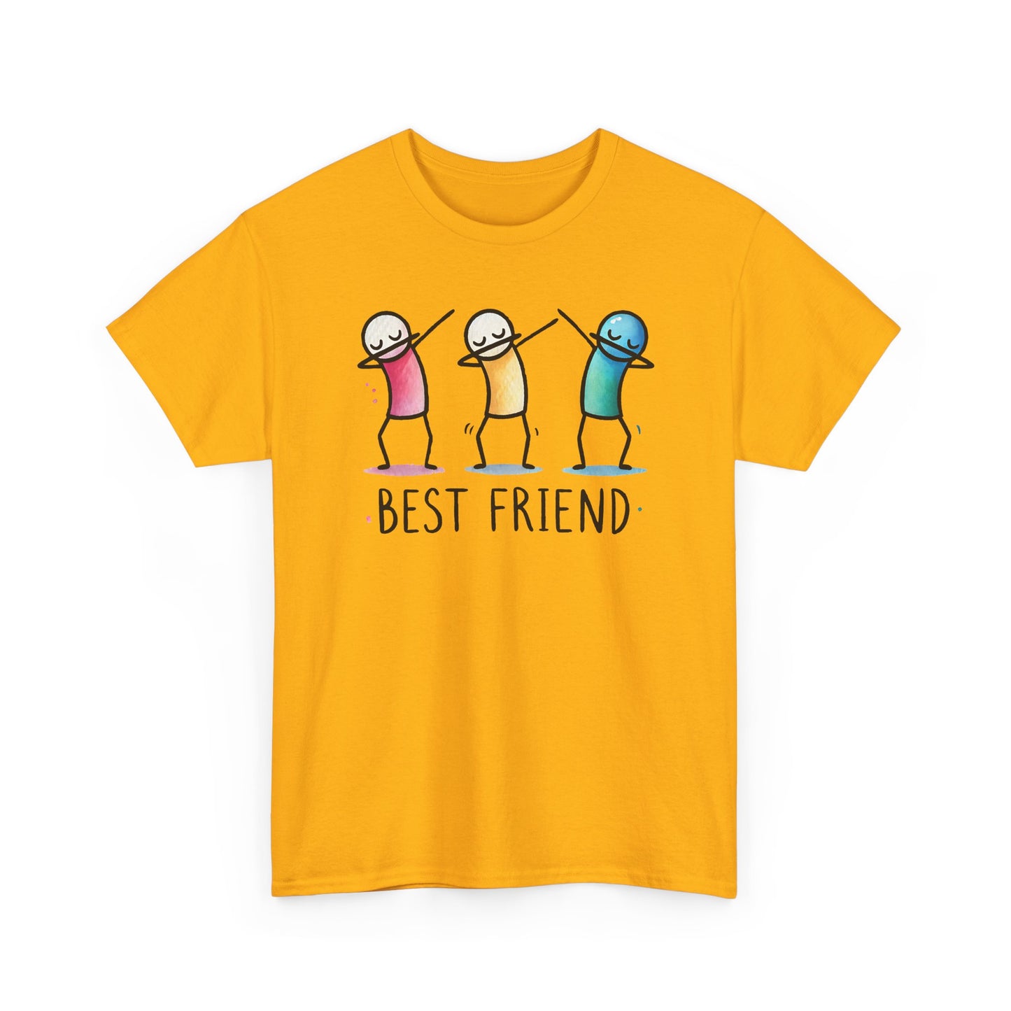 Best Friend Shirt, Cute Dabbing Stick Tee, Matching Bestie T-Shirt, Friends Graphic Tee, Gift for Women Teens, Best Friends Crewneck Tee