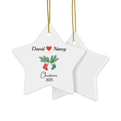 Personalized Couple Christmas Ornament 2025, Couple Ornament, Together Ornament, New Couple Keepsake, Christmas Gift For Couple