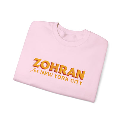 Zohran for New York City Sweatshirt, Vintage NYC Crewneck, Political Graphic Pullover, City Pride Gift | Urban Streetwear