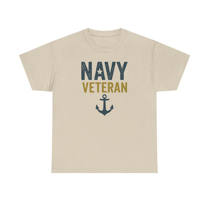 Navy Veteran Shirt | Military Pride Tee with Anchor | US Navy Gift for Men & Women | Veteran Appreciation T-Shirt | Patriotic Tee