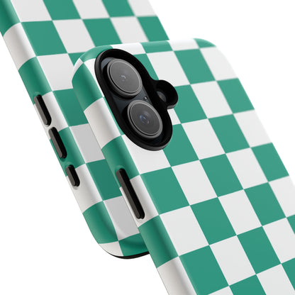 Checkered iPhone Case, Stylish Phone Cover,  Mobile Case For iPhone 17 Pro, 17, 16, 15, 14, 13, 12, 11, X, XR,XS MAX, Chic Gift for Her