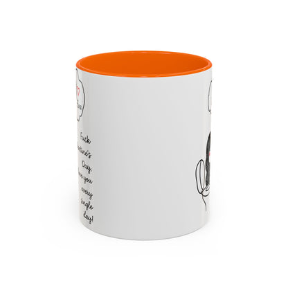 Personalized Funny Anti Valentine Mug | Fuck Valentine's Day I Love You Every Day Cup | Sassy Couple Gift for Her