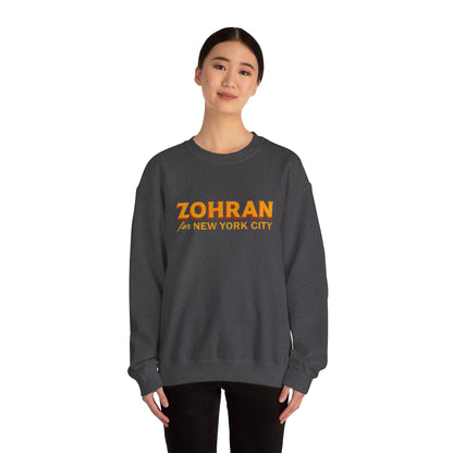 Zohran for New York City Sweatshirt, Vintage NYC Crewneck, Political Graphic Pullover, City Pride Gift | Urban Streetwear