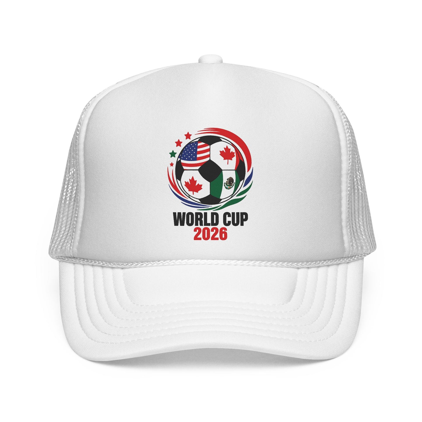World Cup 2026 Trucker Hat, Soccer Ball Flag Cap, Adjustable Mesh Back Hat, Football Fan Gift, Match Day Accessory, Team Pride Baseball Cap
