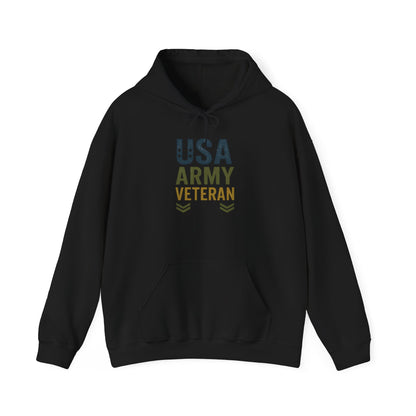 USA Army Veteran Hoodie - Unisex Heavy Blend Sweatshirt Hoodie, Military Apparel, Gift for Veterans, Navy Veteran Hoodie, Army Pride