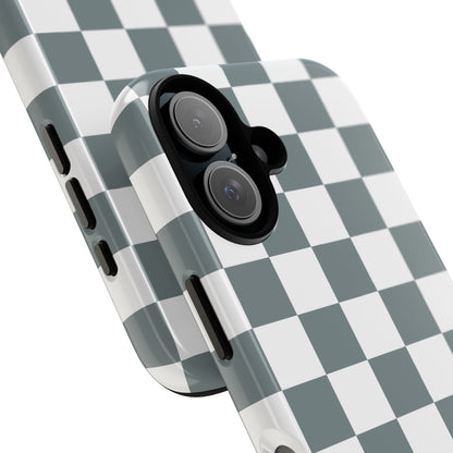 Stylish Checkerboard Phone Case, Durable Phone Cover, Unique Gift, iPhone 17 Pro, 17, 17 Air, 16, 15, 14, 13, 12, 11, X, XR, XS MAX
