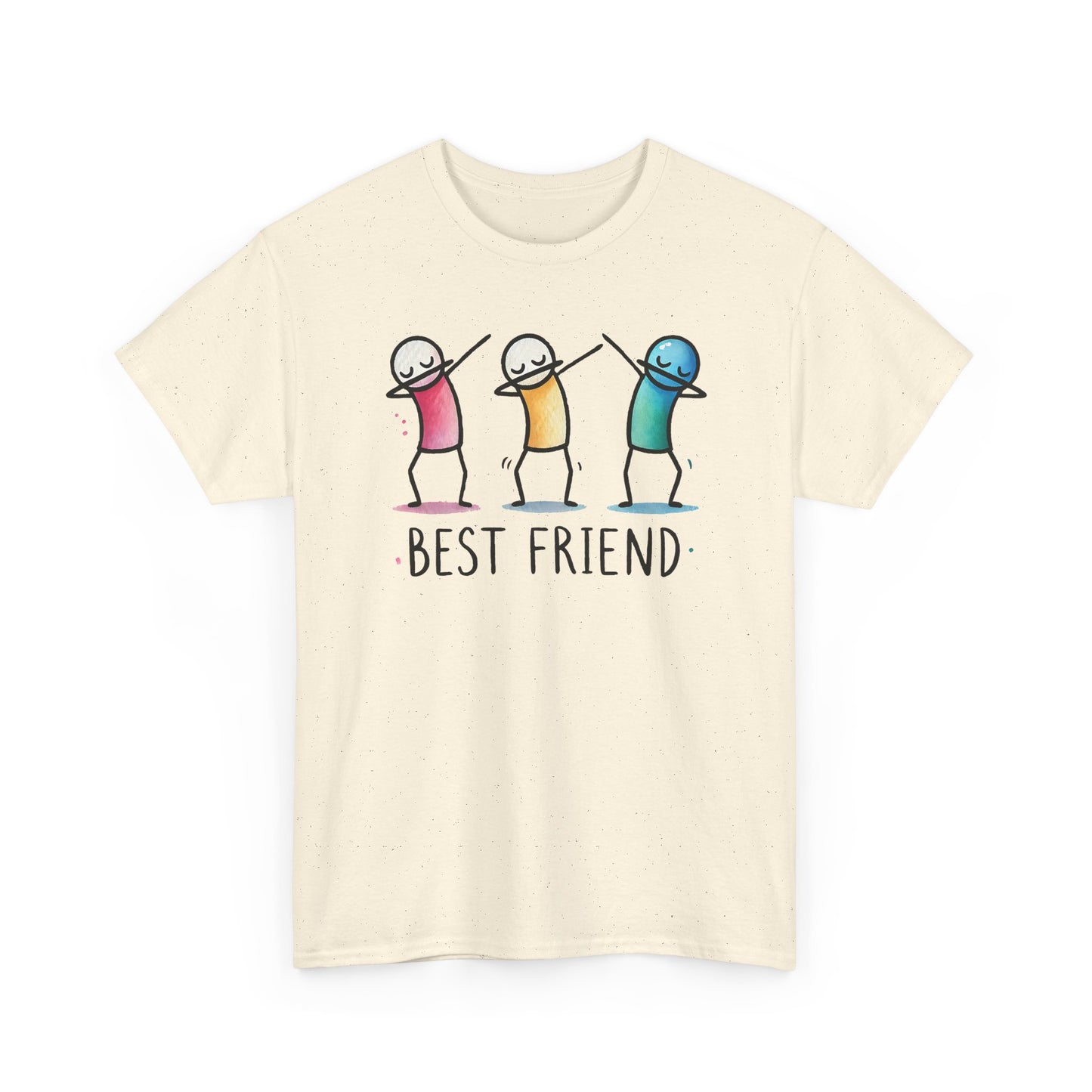 Best Friend Shirt, Cute Dabbing Stick Tee, Matching Bestie T-Shirt, Friends Graphic Tee, Gift for Women Teens, Best Friends Crewneck Tee