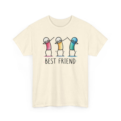 Best Friend Shirt, Cute Dabbing Stick Tee, Matching Bestie T-Shirt, Friends Graphic Tee, Gift for Women Teens, Best Friends Crewneck Tee