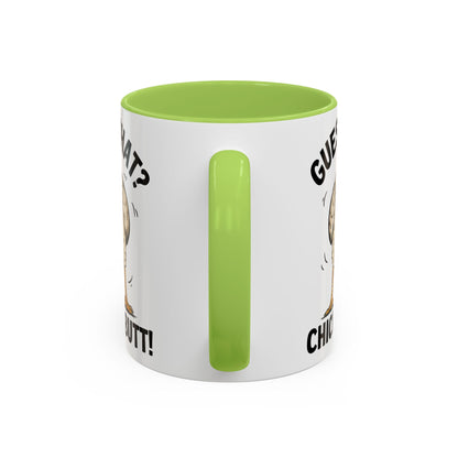 Funny Chicken Mug, Guess What? Chicken Butt! Coffee Mug, Farm Humor Mug, Rooster Joke Cup, Gift for Chicken Lovers, Gag Gift Mug