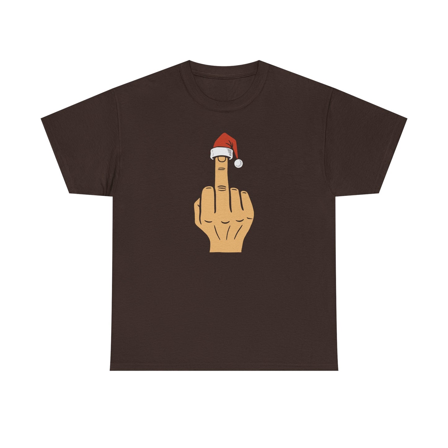 Santa Middle Finger Tee | Funny Offensive Christmas Shirt | Naughty Christmas Shirt | Funny Holiday TShirt for Adults | Sarcastic Santa Gift
