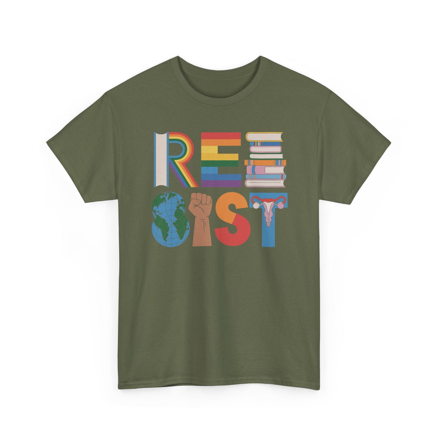 RESIST Equality Pride Shirt | Feminist LGBTQ Ally Graphic Tee | Social Justice Activism Shirt | Unisex Empowerment T-Shirt