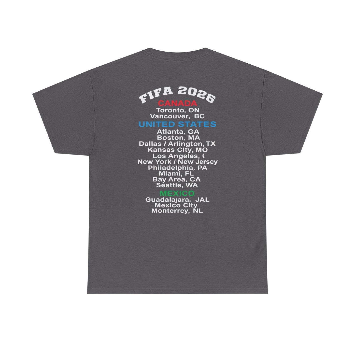 World Cup 2026 T-Shirt, Soccer Crest Tee, USA Canada Mexico Host Cities Shirt, Football Fan Apparel, Match Day Outfit, Tournament Gift
