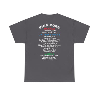 World Cup 2026 T-Shirt, Soccer Crest Tee, USA Canada Mexico Host Cities Shirt, Football Fan Apparel, Match Day Outfit, Tournament Gift