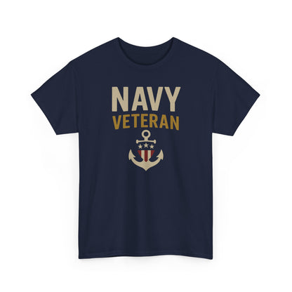 Navy Veteran Shirt | Patriotic Military Tee with Anchor Flag Design | US Navy Gift for Men & Women | Veteran Appreciation T-Shirt