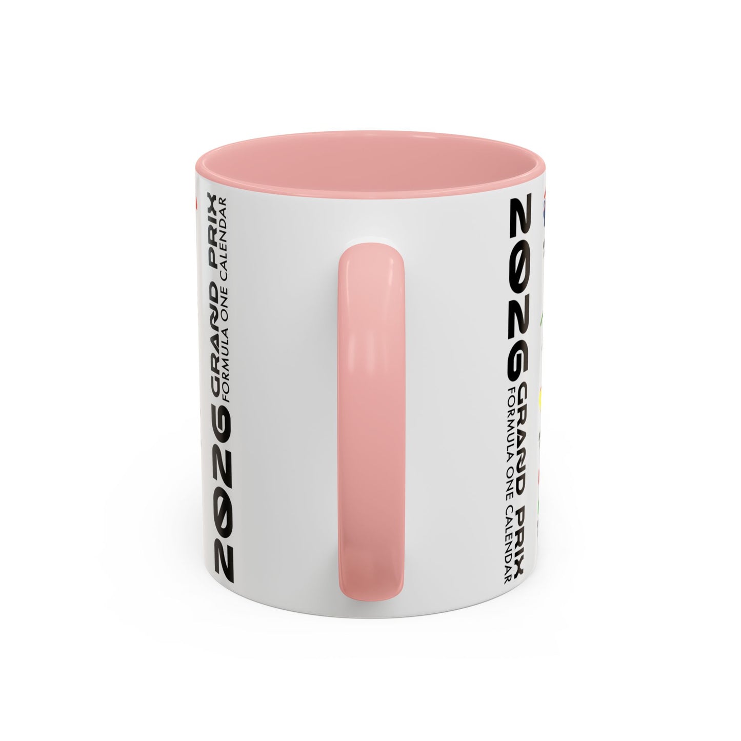 2026 Grand Prix Calendar Mug, Formula 1 Accent Coffee Mug, F1 Circuit Icons Cup, Motorsport Fan Gift, Racing Calendar Ceramic Mug