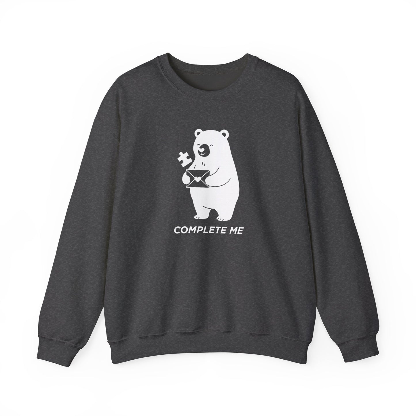 You Complete Me Valentine's Sweatshirt | Matching Couple Gift | Cute Bear Puzzle Tee | Anniversary & Valentine's Day Gift