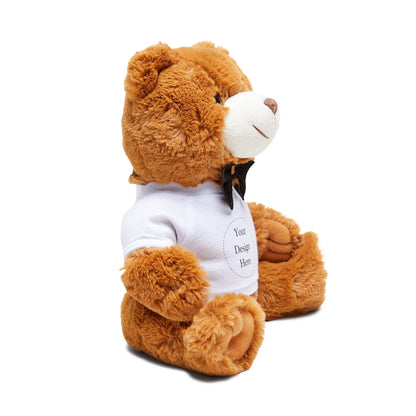 Personalized Logo Teddy Bear, Custom Photo Plush with T-Shirt, Company Logo Gift, Custom Stuffed Animal for Kids or Adults