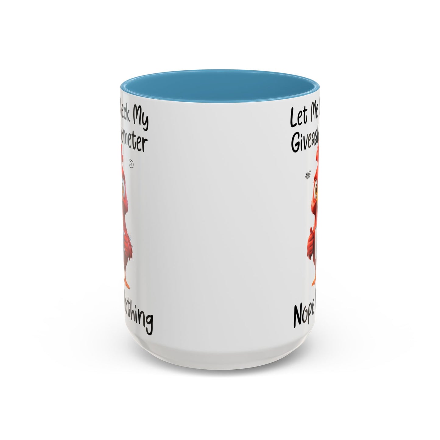 Funny Giveashitometer Mug | Sarcastic Coffee Mug with Rooster | Sassy Office Mug | Gift for Coworkers Friends