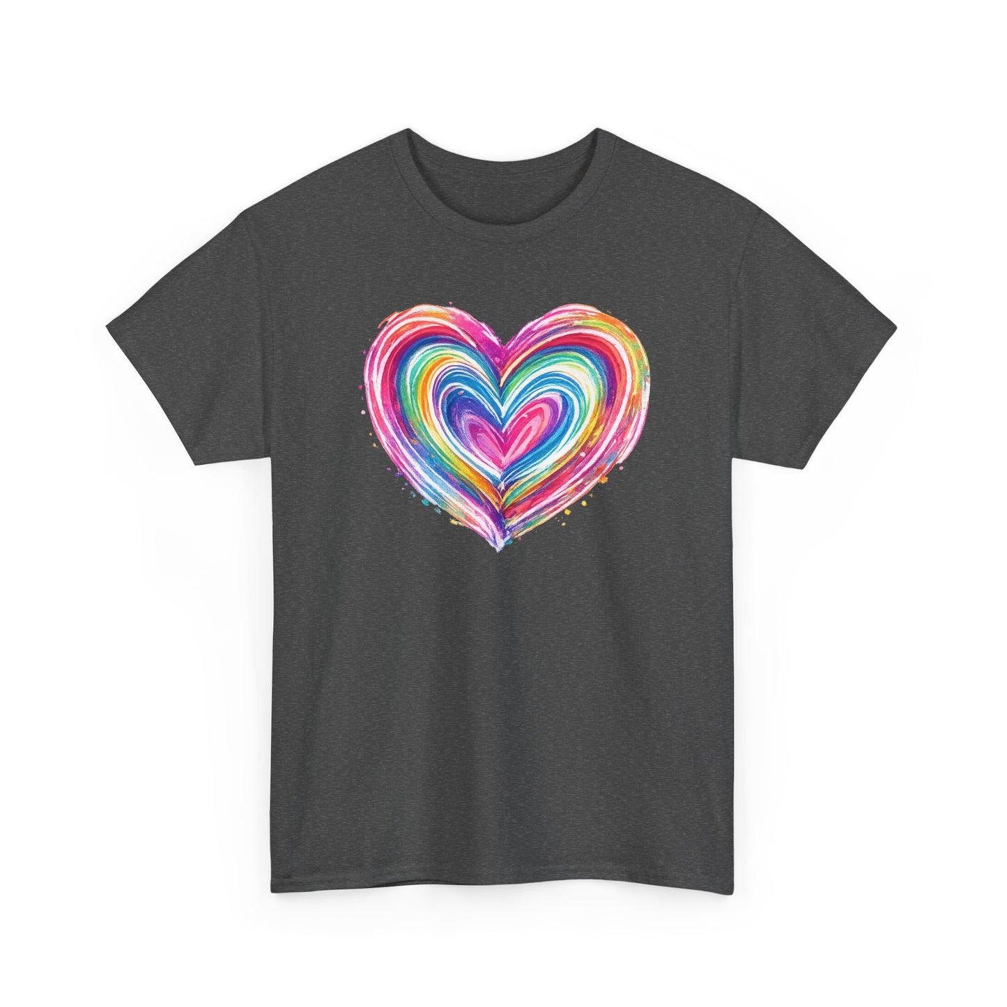 Comfort Colors Cute Heart Shirt, Brushstroke Heart Shirt, Anniversary Gift, Womens Love Shirt, Valentines Day Shirt, Coquette Valentine Tee
