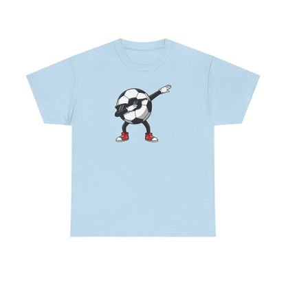 Dabbing Soccer Ball Kids T-Shirt, Funny Football Graphic Tee for Boys Girls, Playful Soccer Player Shirt, Football lover fan gift