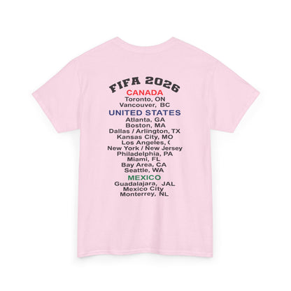 World Cup 2026 T-Shirt, Soccer Crest Tee, USA Canada Mexico Host Cities Shirt, Football Fan Apparel, Match Day Outfit, Tournament Gift