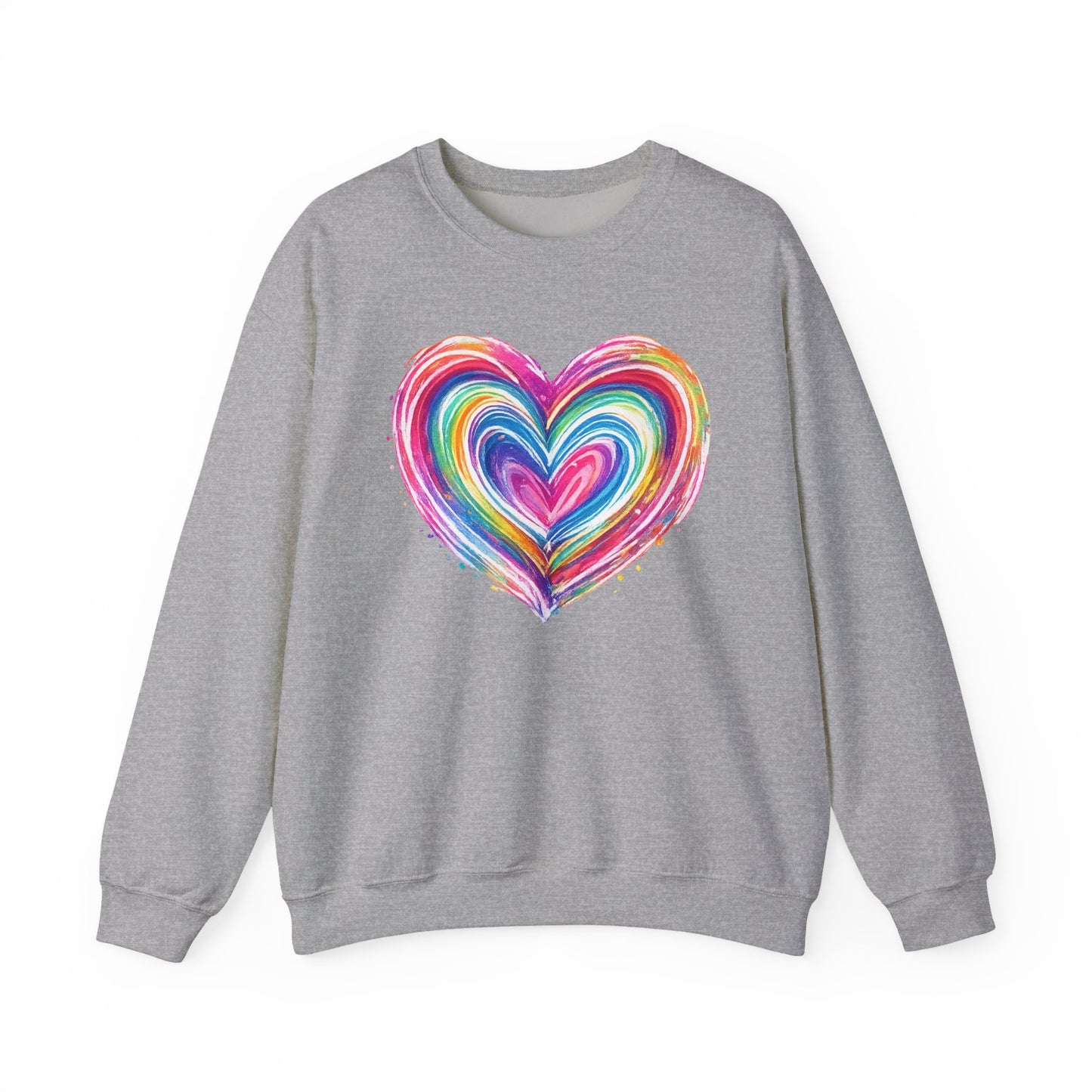 Comfort Colors Cute Heart SweatShirt, Brushstroke Heart , Valentine Gift, Womens Love Sweater, Anniversary Day , Coquette Valentine Tee