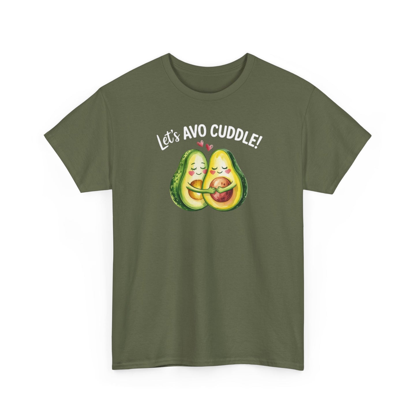 Let's Avo Cuddle Avocado Shirt | Cute Pun Food Lover Tee | Couples Matching Shirt | Anniversary Gift for Him Her | Funny Avocado Tee