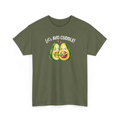 Let's Avo Cuddle Avocado Shirt | Cute Pun Food Lover Tee | Couples Matching Shirt | Anniversary Gift for Him Her | Funny Avocado Tee