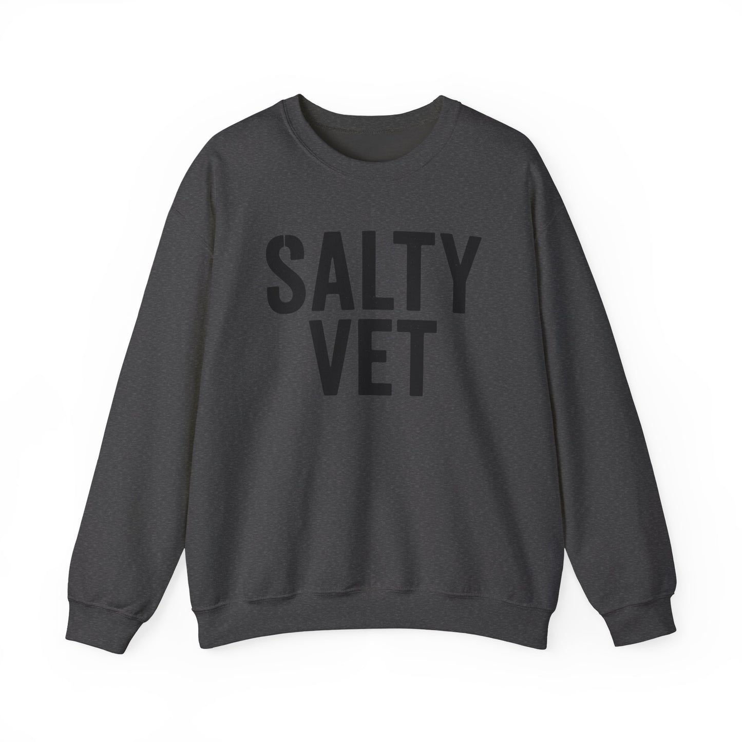 Salty Vet Crewneck Sweatshirt, Cozy Unisex Sweatshirt for Veteran, Perfect Gift for Veterans, Casual Wear, Comfy Style
