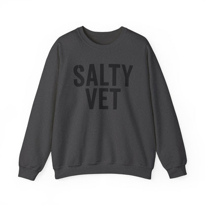 Salty Vet Crewneck Sweatshirt, Cozy Unisex Sweatshirt for Veteran, Perfect Gift for Veterans, Casual Wear, Comfy Style