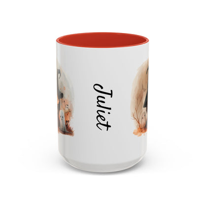 Personalized Witch Coffee Mug, Personalized Halloween Mug, Cute Witch Gift, Fall Decor, Coffee Cup for Kids