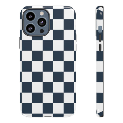 Checkered Pattern iPhone Case, iPhone Cover, Modern iPhone Accessory, Gift for Him, Trendy Mobile Protection