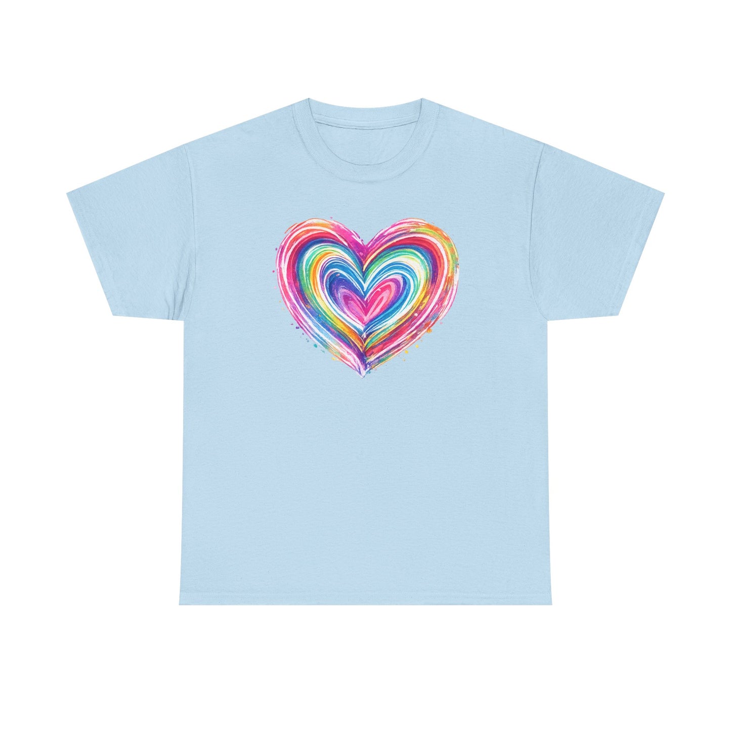 Comfort Colors Cute Heart Shirt, Brushstroke Heart Shirt, Anniversary Gift, Womens Love Shirt, Valentines Day Shirt, Coquette Valentine Tee