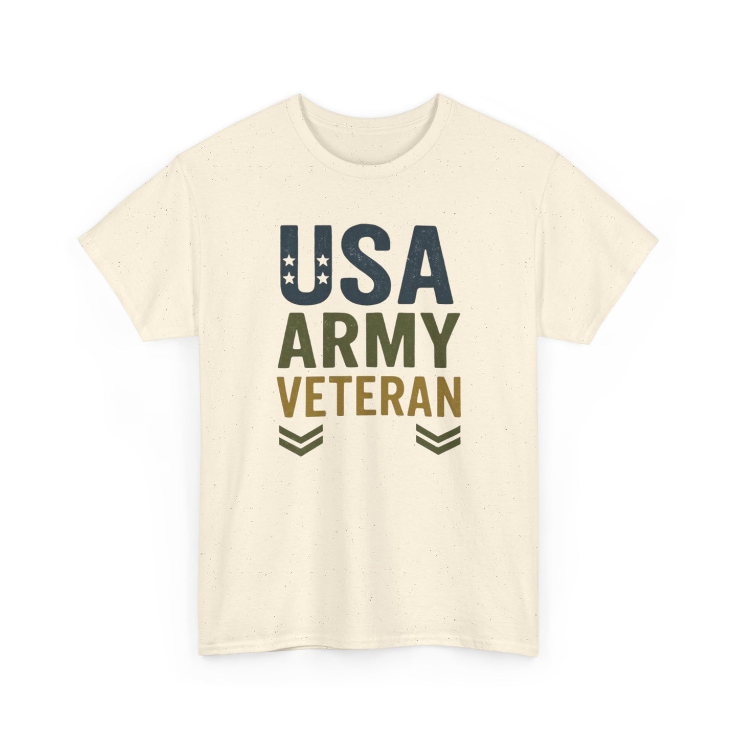USA Army Veteran Cotton Tee, Veteran Gift, Patriotic Apparel, Memorial Day T-Shirt, Military Pride Top, Navy Veteran T-Shirt